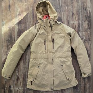 Columbia 3-in-1 Interchange Omni-Heat Jacket Tan/Beige Size Medium EUC